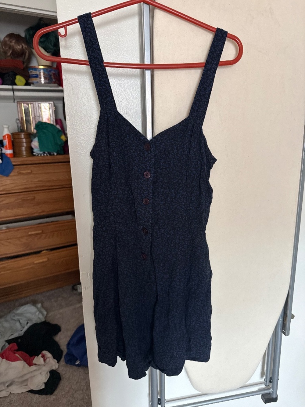 Staring at Stars Dark Blue Navy Romper Size 4
